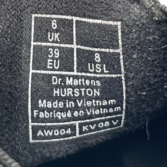 Dr. Martens Hurston Womens Leather Heeled Chelsea Boots - Black - Size 8 - Picture 8 of 9